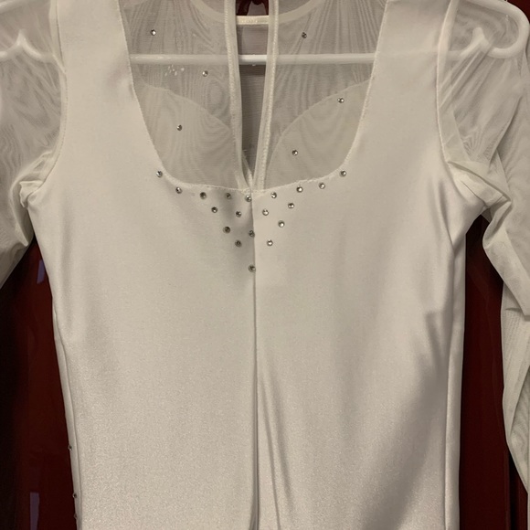 White Figure skating dress - Picture 6 of 6